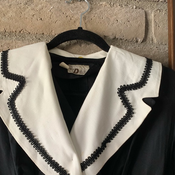 Vintage 1950s Dress and Collar - Picture 3 of 12